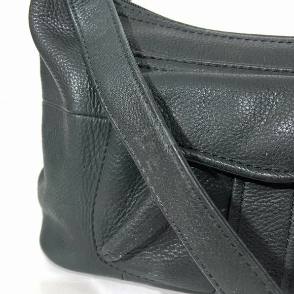 Vintage Fossil 75082 Black Leather Shoulder Purse - Picture 17 of 17